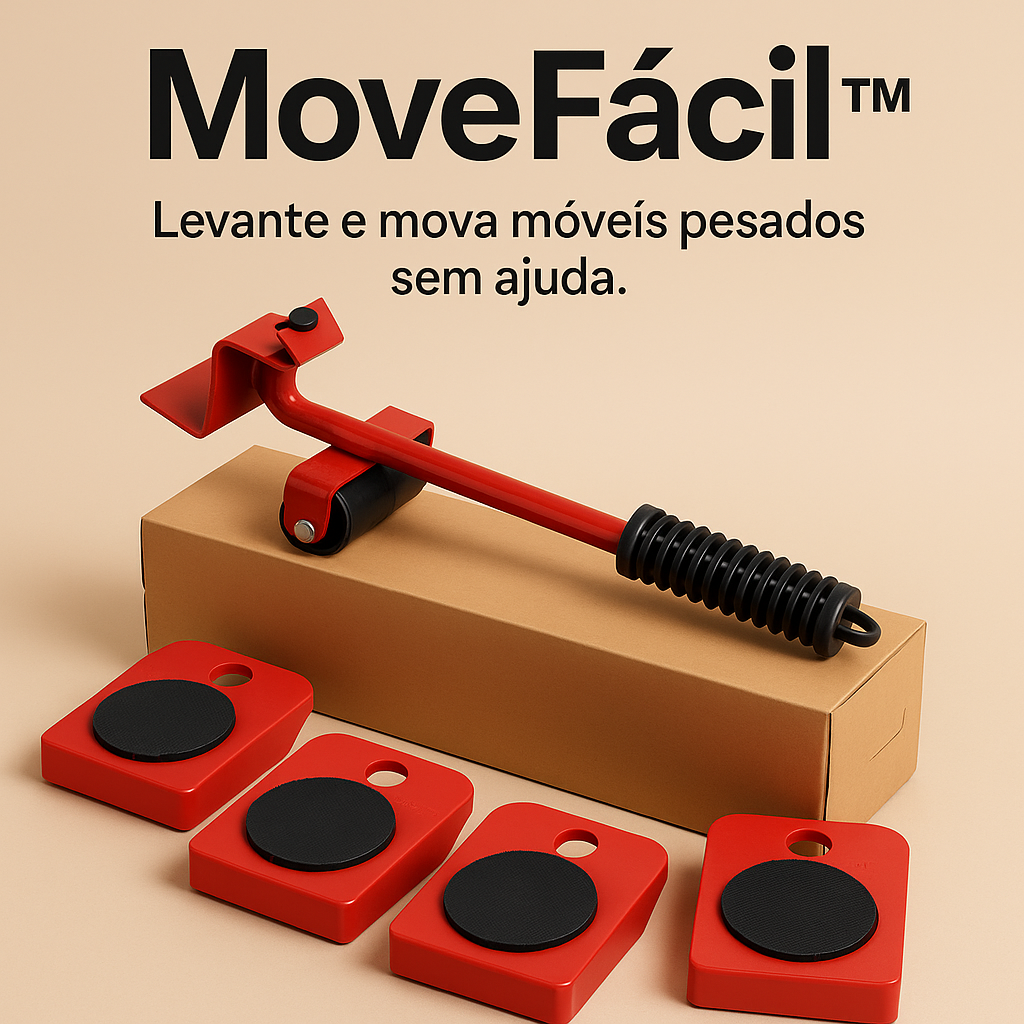 MoveFácil™ - Mova móveis pesados sem ajuda