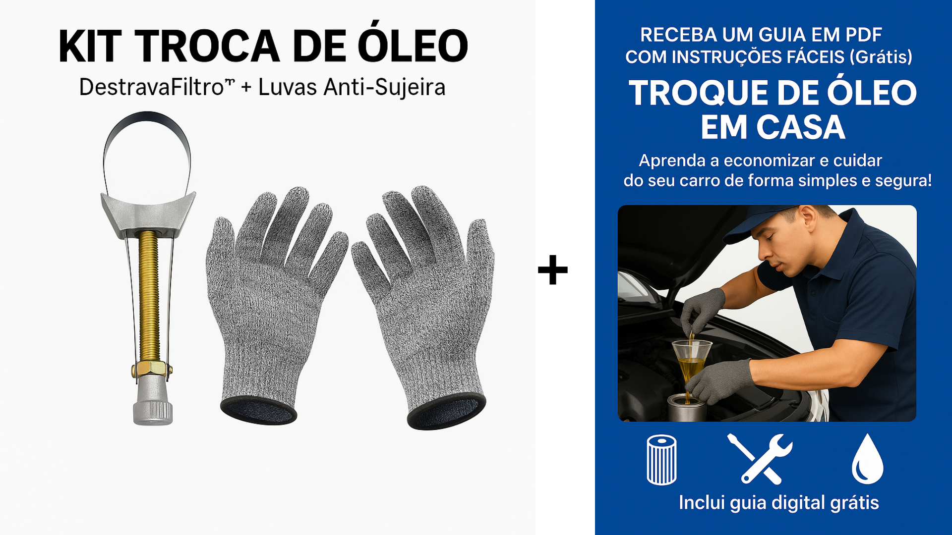 DestravaFiltro™ + Luva Anti-Sujeira + eBook grátis